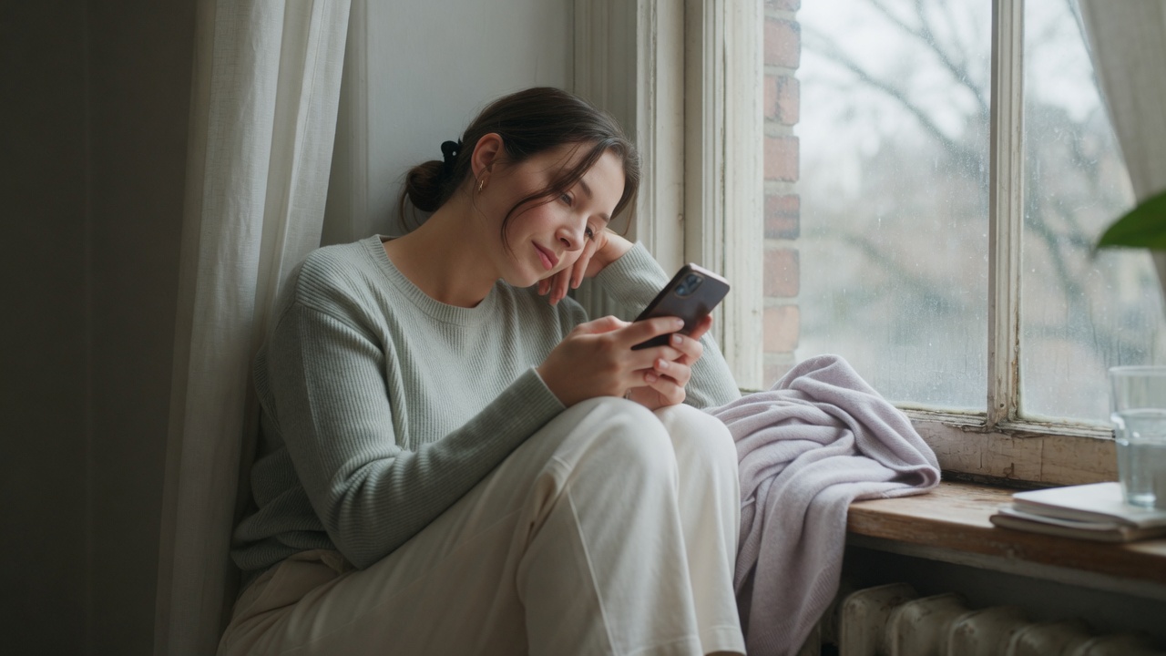 A person holding a phone